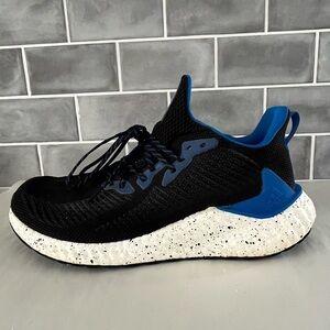 Adidas Boost Black Blue Men’s Running sneakers shoes Size 12 Continental soles